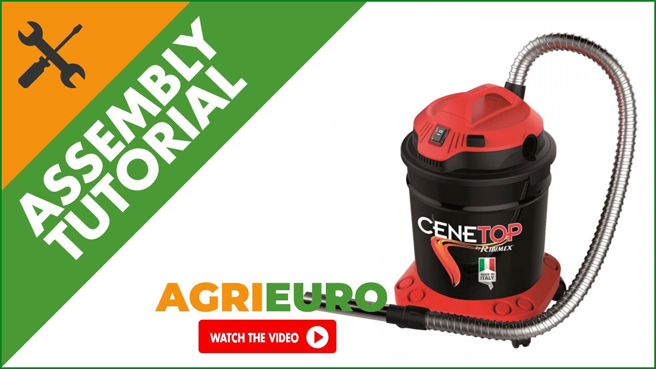 Ribimex Cenetop 1200W Ash Vacuum Cleaner - Assembly tutorial 