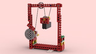 Lego Простые механизмы Полиспаст / Pulley system (инструкция)