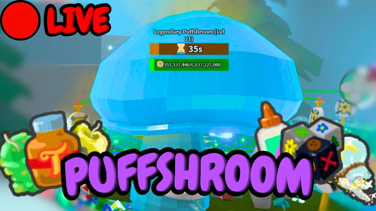 PUFFSHROOM Madness in Bee Swarm Simulator Live