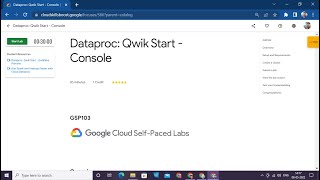 Dataproc: Qwik Start - Console | [GSP103]