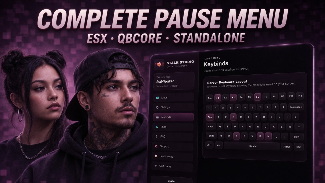 COMPLETE PAUSE MENU | OPENSOURCE | FIVEM SCRIPT - YouTube