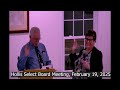 Hollis Select Board 02 19 25