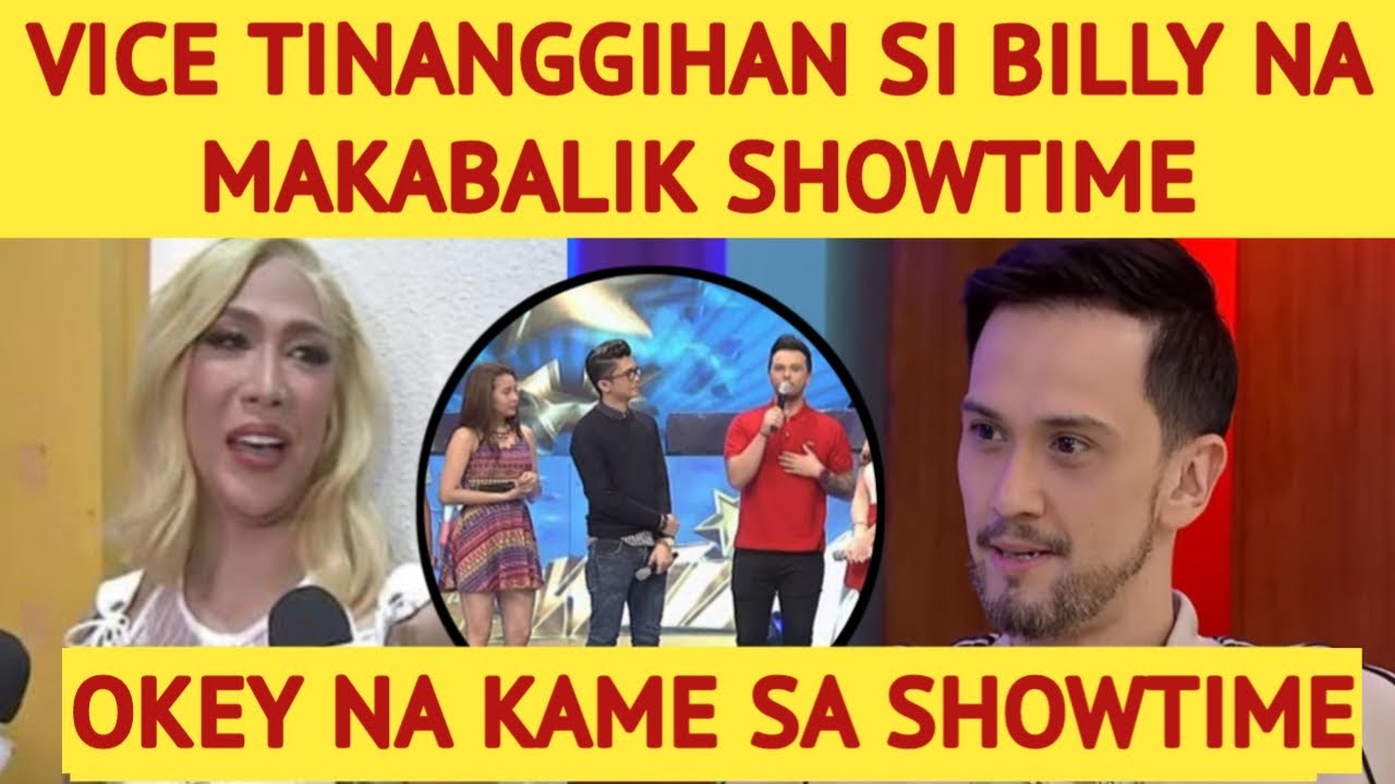 VICE GANDA TINANGGIHAN SI BILLY NA MAKABALIK SA SHOWTIME