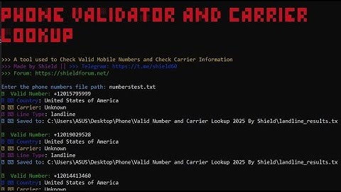 Phone Validator & Carrier Lookup Software – Verify Numbers Instantly!