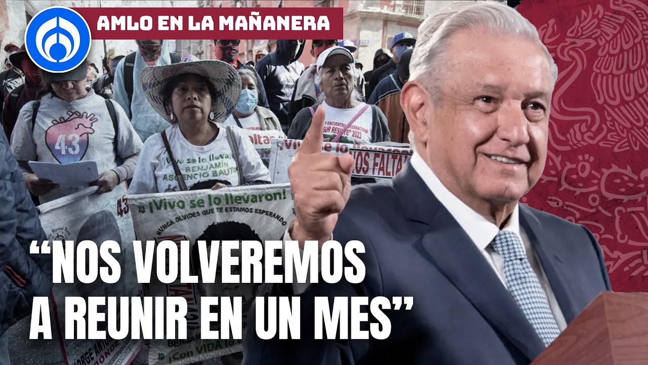 AMLO promete otra reunión para padres de los 43 - YouTube