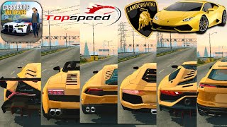 Car Parking Multiplayer || Top 6 Fastest Lamborghini Cars || (1695HP) ||Top Speed screenshot 5