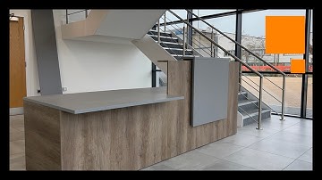 Transforming Office Spaces | Reception Desk Install from Start to Finish