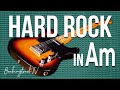 Hard Rock Guitar Backing Track in Am