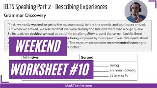 Weekend Worksheet #10 - Verbs with Gerunds and Infinitives