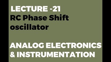 RC Phase Shift oscillator