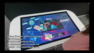 interactive projection tabletop object recognition 3D touch LED table smart display screen