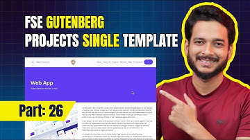 26. Custom post type Project Single page template design.