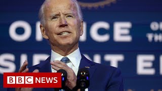 US election: Biden urges mask-wearing to save 'thousands of lives'  - BBC News