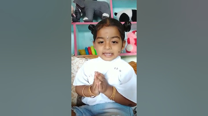 Saraswathi namasthubyam🙏#goddess saraswathi devi slokam#26 months baby singing song#cutiepie 😘