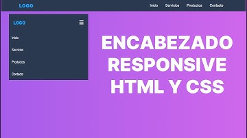 Cómo Hacer un ENCABEZADO RESPONSIVE con HTML y CSS (2023) 😱