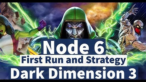 Dark Dimension 3: Node 6 - First Run Attempt! | DD3 Playthrough | Marvel Strike Force - Free to Play