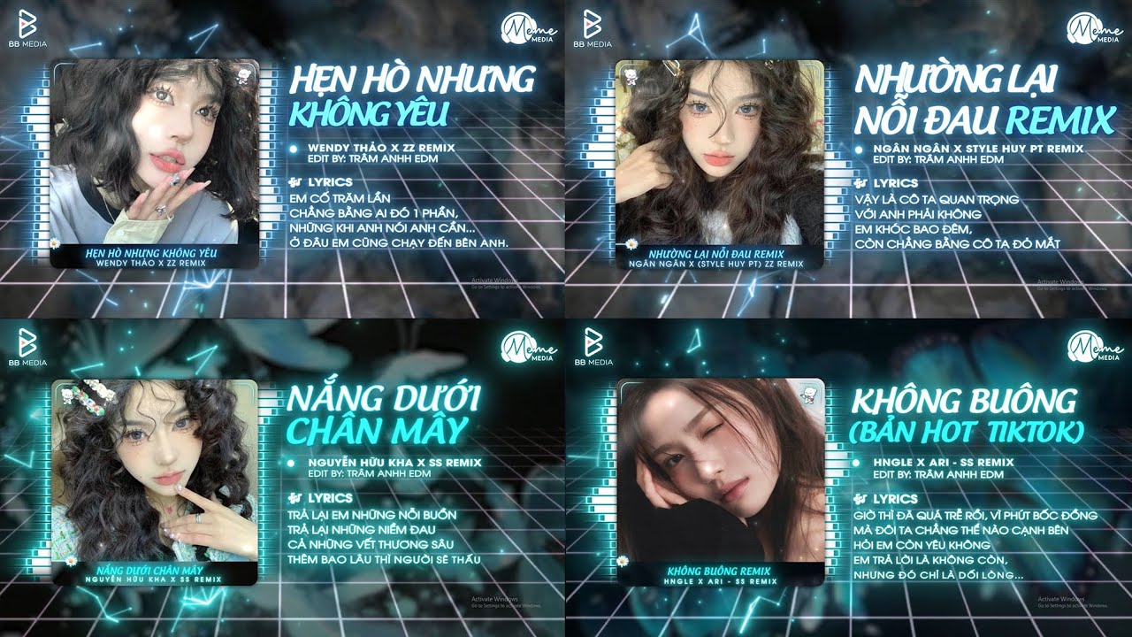 Hẹn Hò Nhưng Không Yêu x Nắng Dưới Chân Mây x Nhường Lại Nỗi Đau 🍹 Full Lyrics Remix Hot TikTok