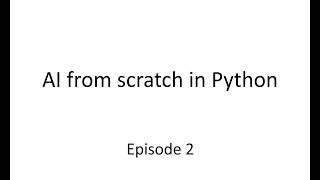 AI from Scratch: Build Your First Neural Network in Python! (E02) - Activation Functions