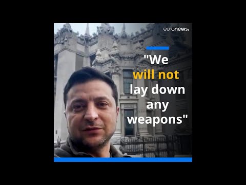 Zelenskyy: "We will not lay down any weapons"