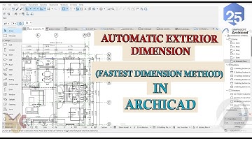 AUTOMATIC DIMENSION IN ARCHICAD #archicad #architecture #dimensions