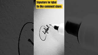 Signature For Iqbal vairalshort signature namedesign sign name 