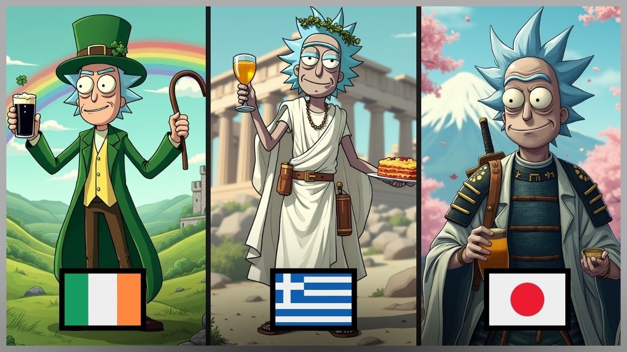 Rick Sanchez in Different Countries | Rick and Morty