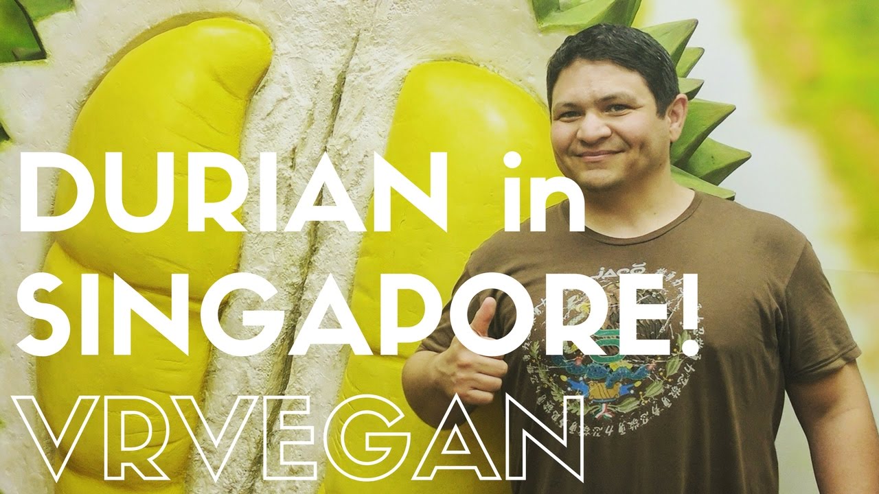 Eating Durian in Singapore! 360 Video! - YouTube