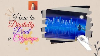 How to digitally paint cityscape in Sketchbook(autodesk) on ipad screenshot 1