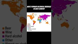 Most popular alcoholic beverage in each country #beer#wine#india#tiktok#shortvideo#shorts#subscribe