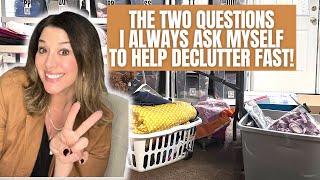 Use these TWO questions to help you declutter your home & your reselling business! No thrift Friday!