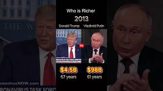 Trump vs Putin: Who’s Richer?#networthcomparison #trump #putin #networth #fyp #trending #viral
