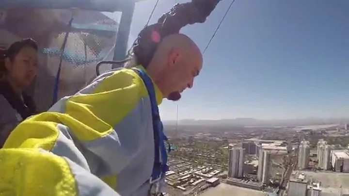 Jumping off the 108th floor of the Stratosphere Tower in Vegas