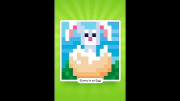 #040 Bunny in an Egg 🐰🥚 [15x15] - #Nonograms solver with music