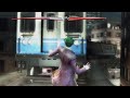Joker gets slammed by a train in Injustice