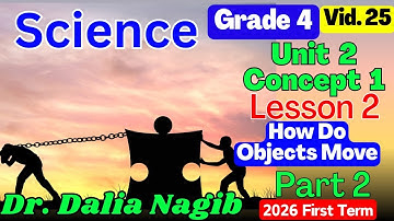 ساينس رابعة ابتدائى ترم اول 𝟐𝟎𝟐6  𝑺𝒄𝒊𝒆𝒏𝒄𝒆 𝗚𝗿𝗮𝗱𝗲 4 Unit 2 𝐂𝐨𝐧𝐜𝐞𝐩𝐭 1 𝐋𝐞𝐬𝐬𝐨𝐧 2 Part 2