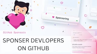 How to Sponsor developers on GitHub
