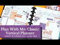 Plan with Me: Classic Vertical Happy Planner Oct. 18-24, 2021