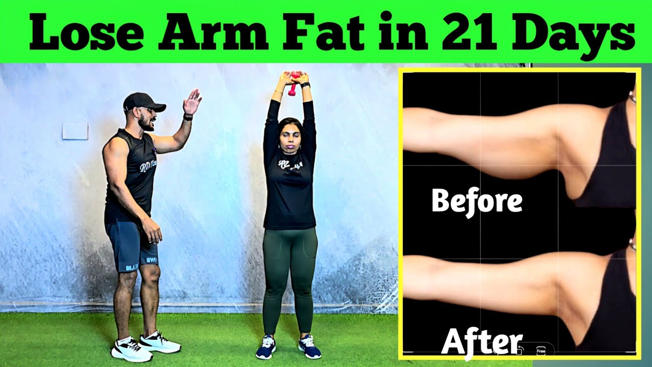 கையின் சதையை குறைக்க எளிய வழி | Lose Arm Fat 🔥 21 Days Challenge at Home | RD Fitness | Tamil