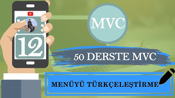 Mvc Ders 12 Menüyü Türkçeleştirme