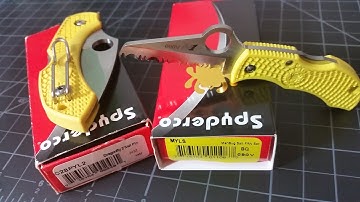 Spyderco Salt comparison: New Manbug vs. Dragonfly