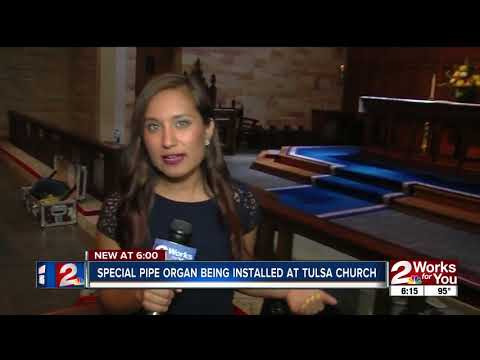 Unique pipe organ being installed at a Tulsa church