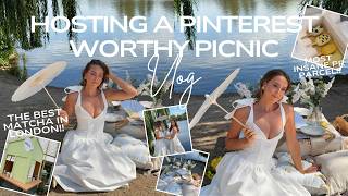 I GOT SENT THE CRAZIEST PR, SETTING UP A PICNIC & THE BEST MATCHA IN LONDON 🍓🧺👒 | vlog