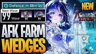 NEW BEST AFK Wedge Farming Strategy! 99 Wave Defense Wedge Stages! | Duet Night Abyss