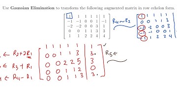 Linear Algebra: 1.2  Gaussian Elimination