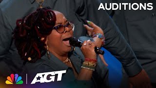 Sainted: Trendsetting choir REDEFINES music with 'Just Wanna Rock' | Auditions | AGT 2023
