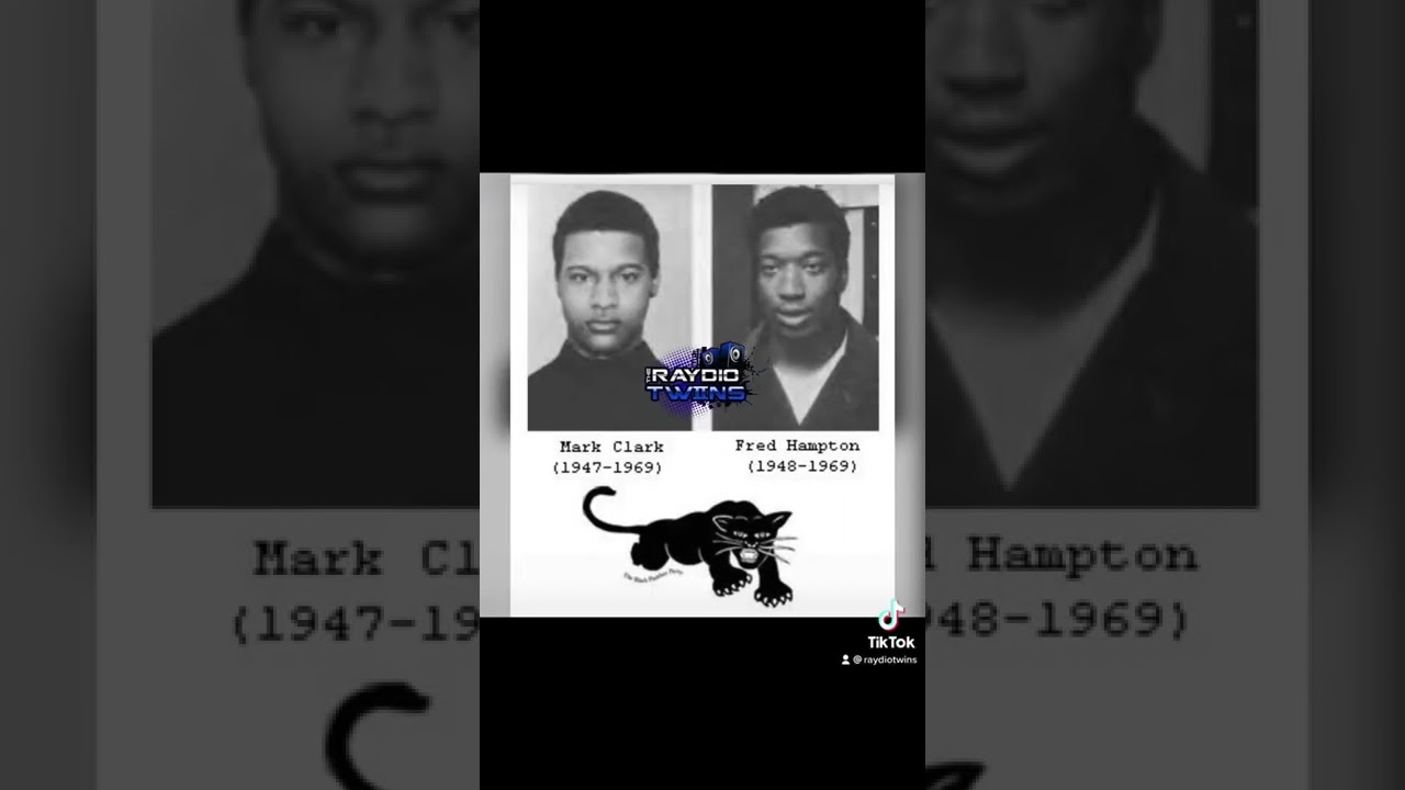 Black Facts(12/4/1969) Fred Hampton & Mark Clark(Black Panther Party members)killed by  Chicago PD.