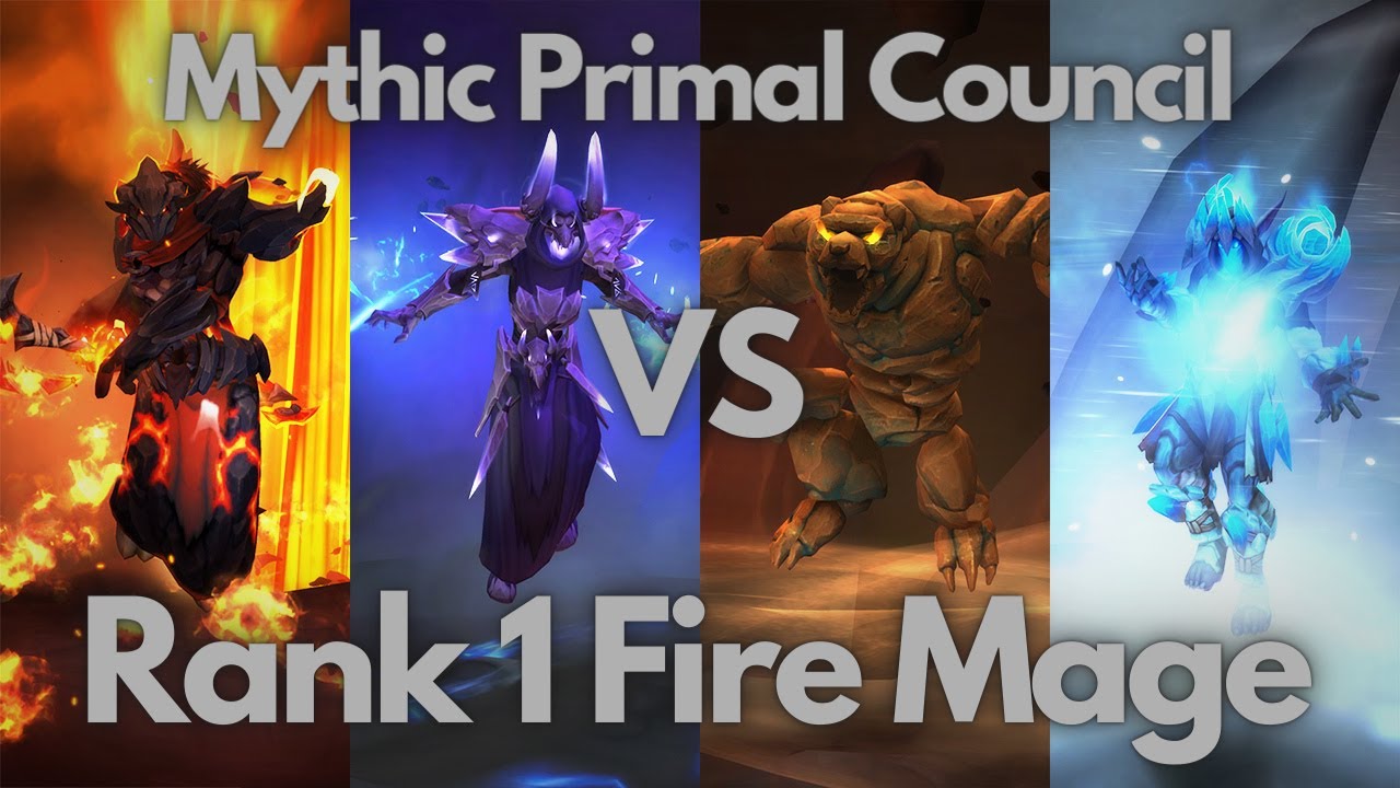 Fire Mage Mythic Primal Council | 170k DPS | Rank 1 Mage - YouTube