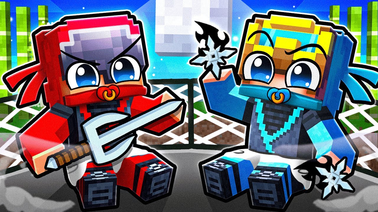 We Became BABY NINJAS in Minecraft!