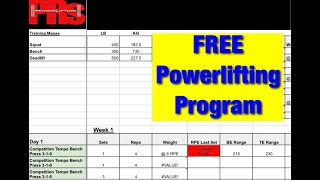 FREE PRs 15 Week Intermediate Program - Block 1 and How To Use