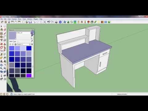  cara  membuat  meja  belajar dengan sketchup YouTube